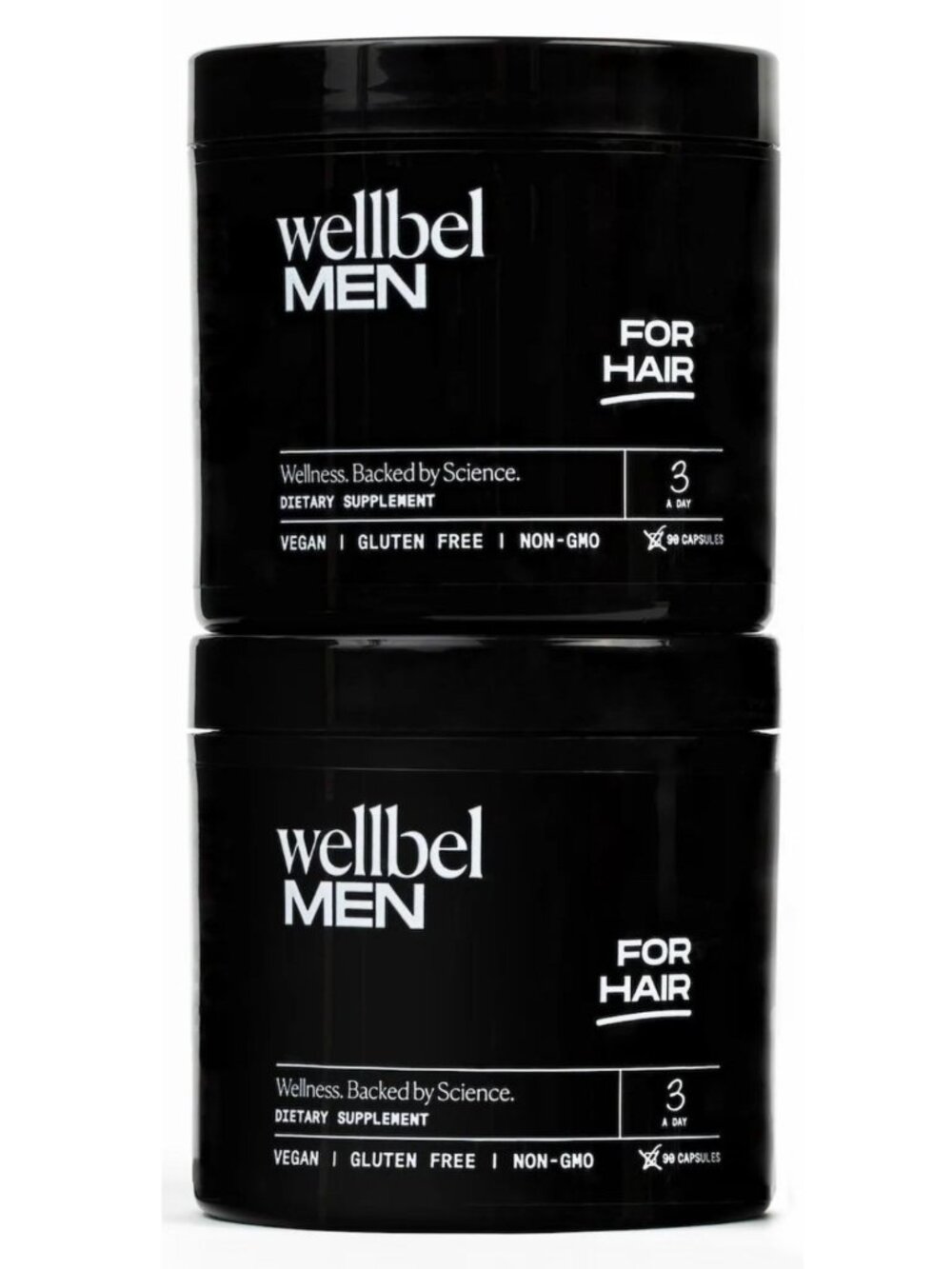 WELLBEL Men for Hair 90 Count - 2 Pack